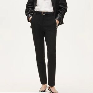 J.Crew Cameron Pant Womens 10 Black Four Season Stretch Slim Ankle Career Work